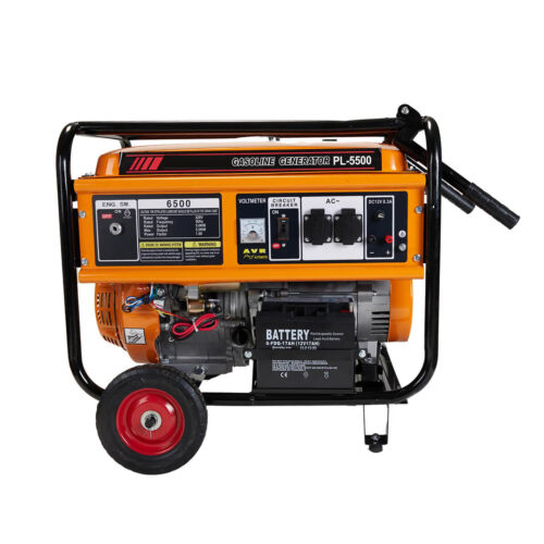 Generator 5.5KW Self Start Inbuilt Battery Wheels & Handles