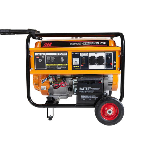 Generator 7.5KW Self Start Inbuilt Battery Wheels & Handles
